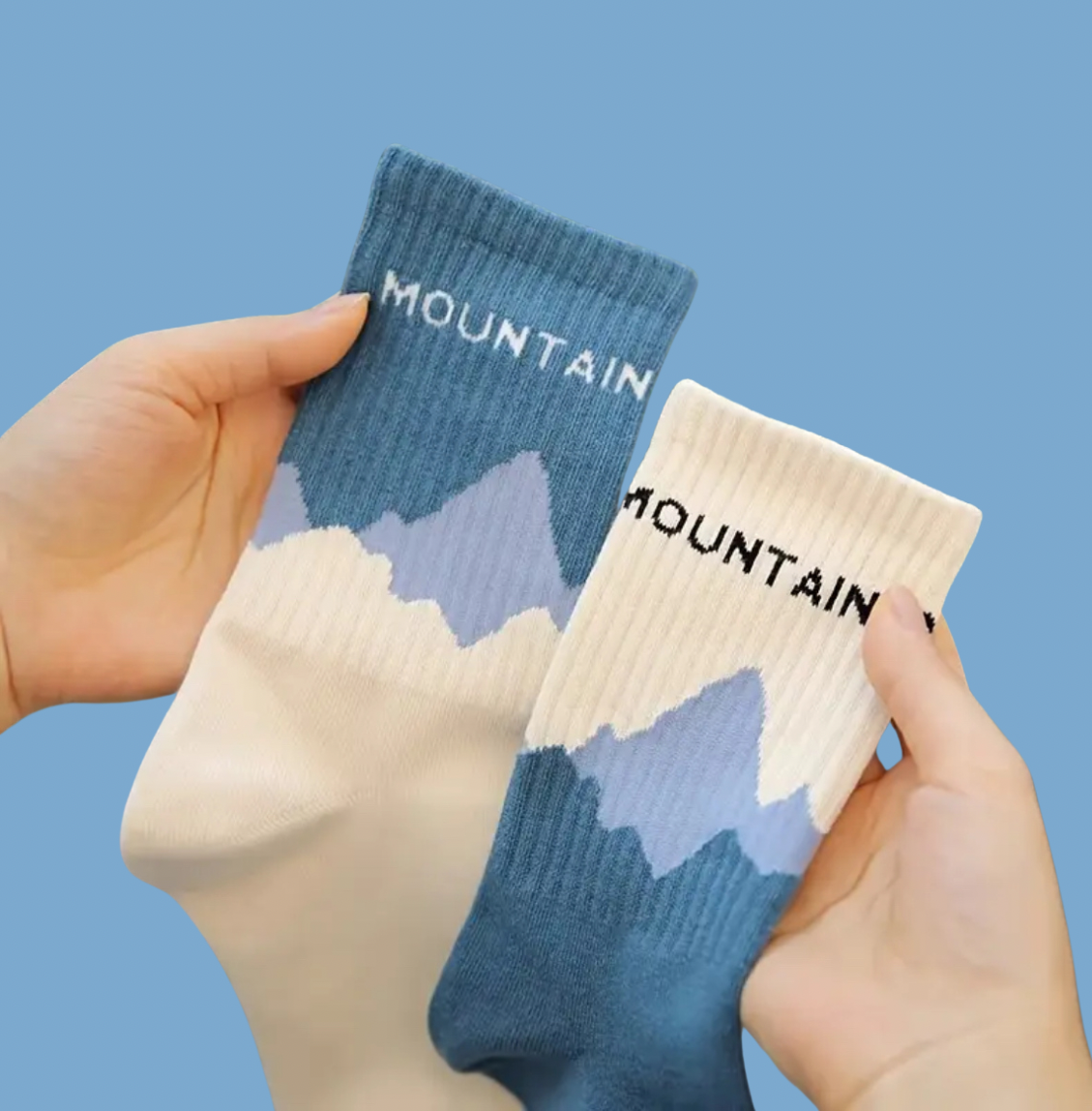Ponožky- Mountain modré