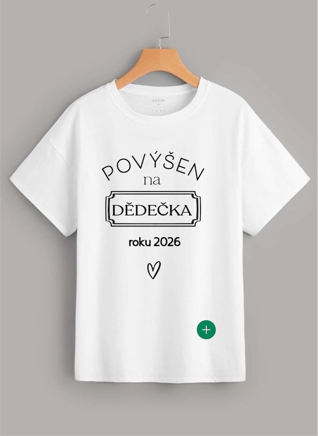 Pánské tričko- Povýšen na dědečka roku 2026