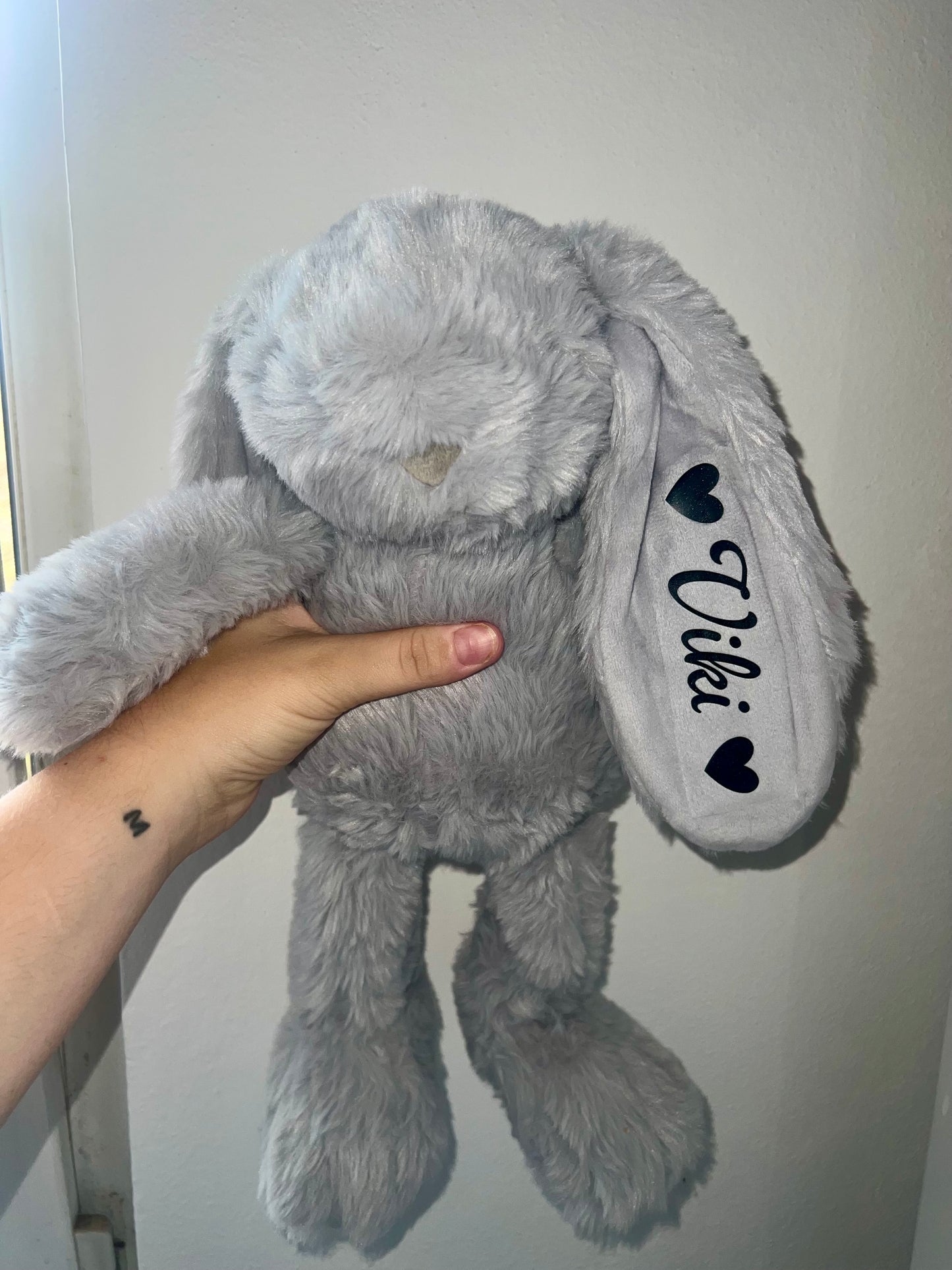 Šedý personalizovaný zajíček