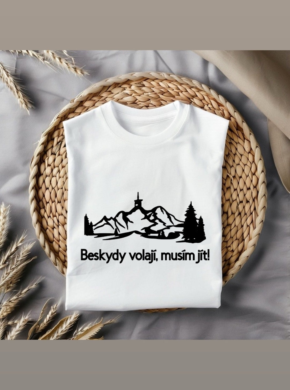 Dámské tričko- Beskydy volají, musím jít!