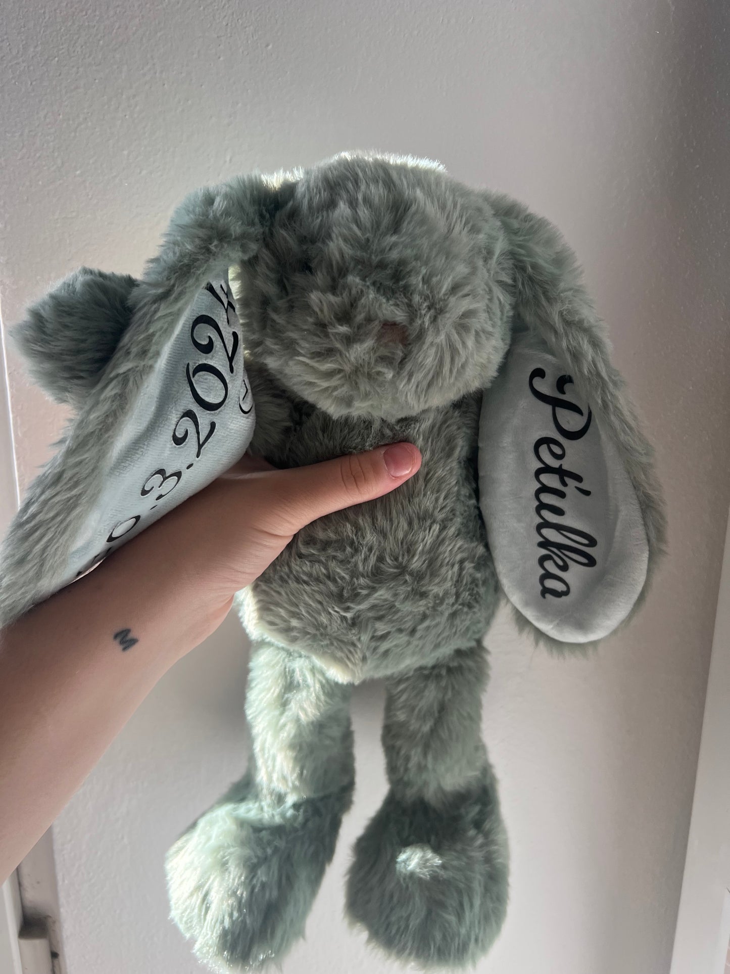 Zelený personalizovaný zajíček