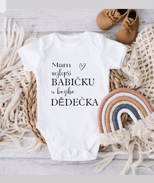 Dětské body- Mám nejlepší babičku a božího dědečka